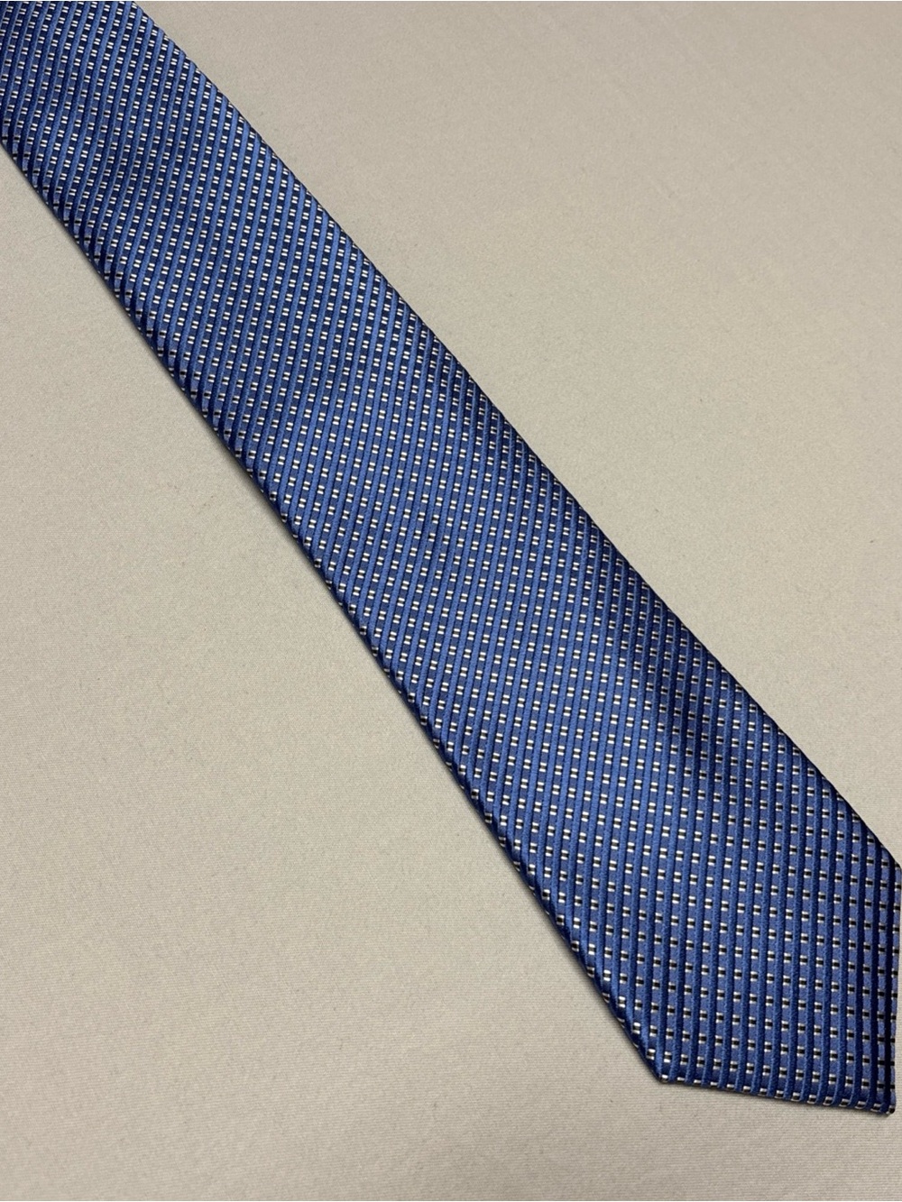 Michael Kors Blue Textured Micro-Stripe Men's Tie
